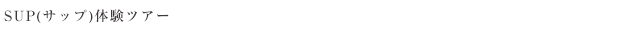 SUP(サップ)体験ツアー